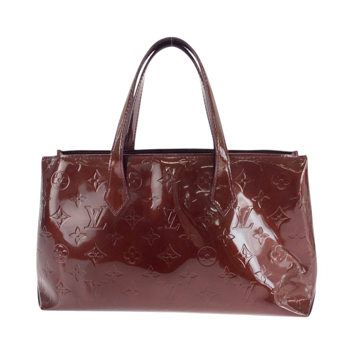 17144
LOUIS VUITTON ルイヴィトン モノグラム ヴェルニ ウィルシャーPM アマラント ブラウン ゴールド金具 モノグラムヴェルニ M93641 ハンドバッグ トートバッグ レディース ABP44