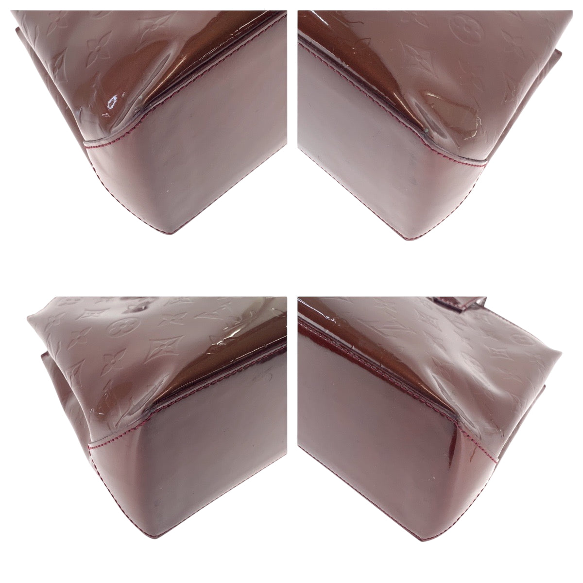 17144
LOUIS VUITTON ルイヴィトン モノグラム ヴェルニ ウィルシャーPM アマラント ブラウン ゴールド金具 モノグラムヴェルニ M93641 ハンドバッグ トートバッグ レディース ABP44