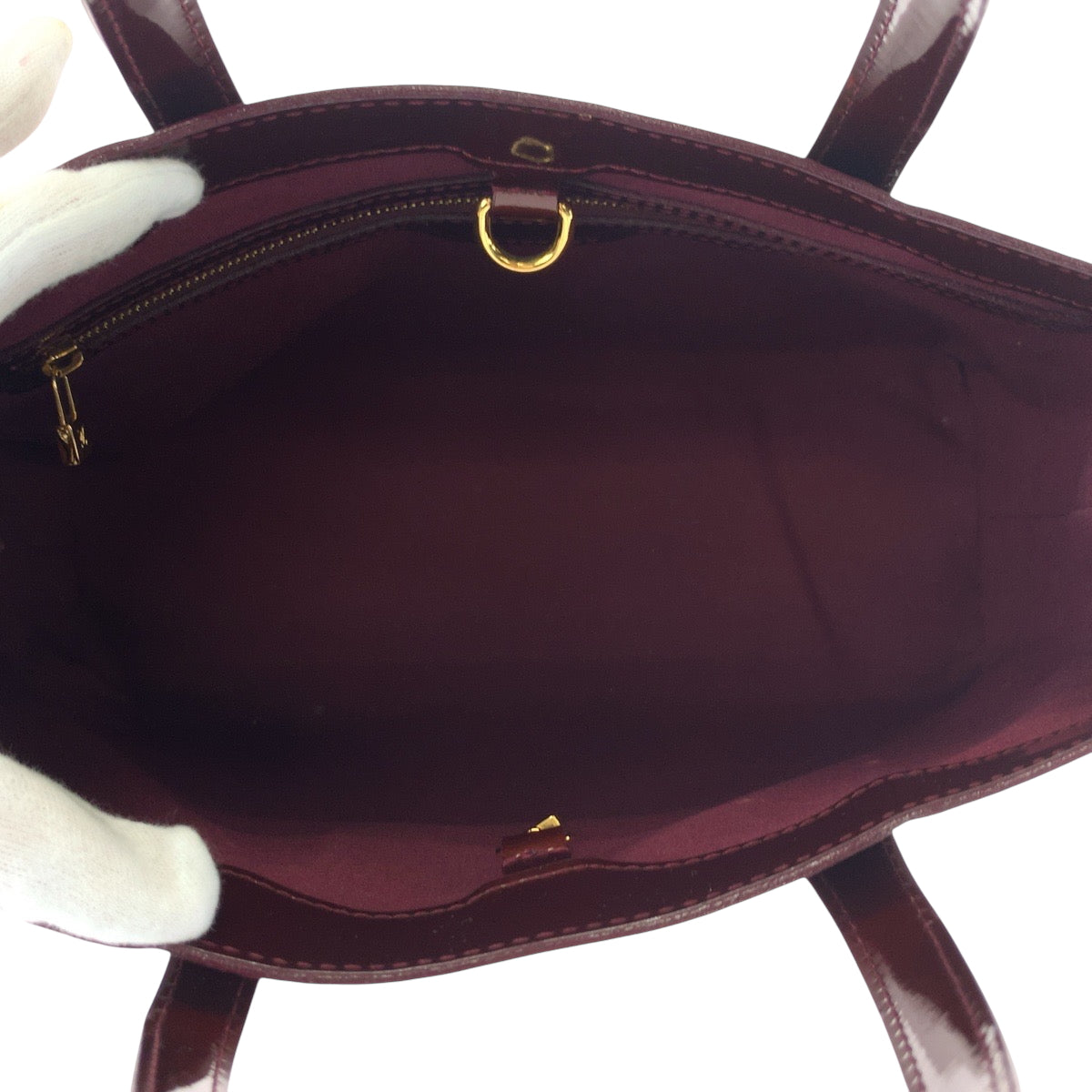 17144
LOUIS VUITTON ルイヴィトン モノグラム ヴェルニ ウィルシャーPM アマラント ブラウン ゴールド金具 モノグラムヴェルニ M93641 ハンドバッグ トートバッグ レディース ABP44