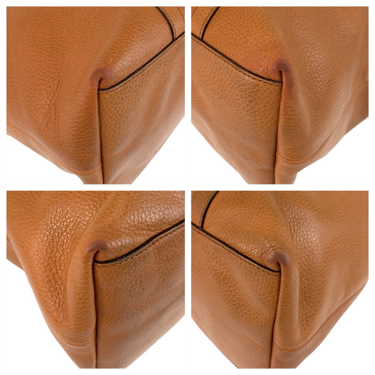 17145
GUCCI グッチ GGマーモント ブラウン キャメル シルバー金具 レザー 339551 トートバッグ ショルダーバッグ 2way  レディース AB42