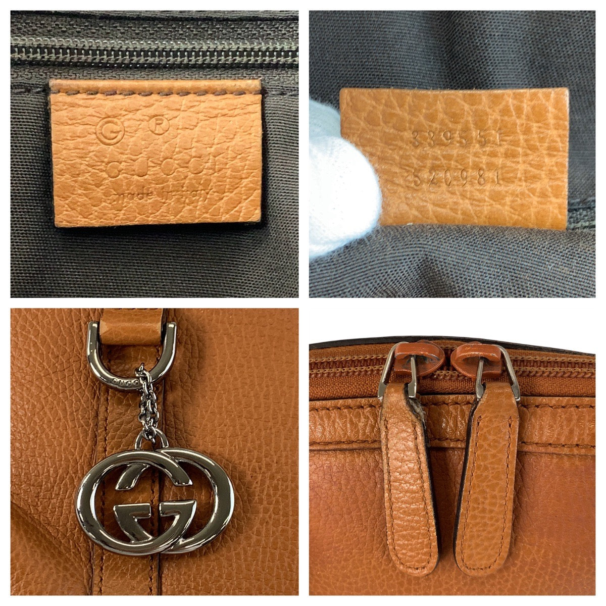 17145
GUCCI グッチ GGマーモント ブラウン キャメル シルバー金具 レザー 339551 トートバッグ ショルダーバッグ 2way  レディース AB42