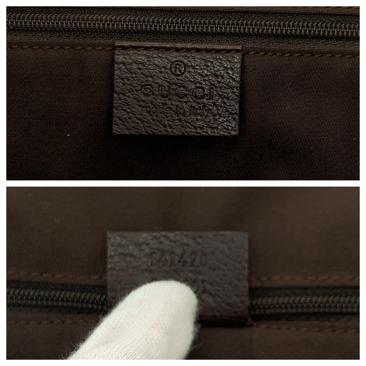 17146
GUCCI グッチ アビー ベージュ ブラウン ゴールド金具 GGキャンバス 141470 トートバッグ ショルダーバッグ  レディース ABP42