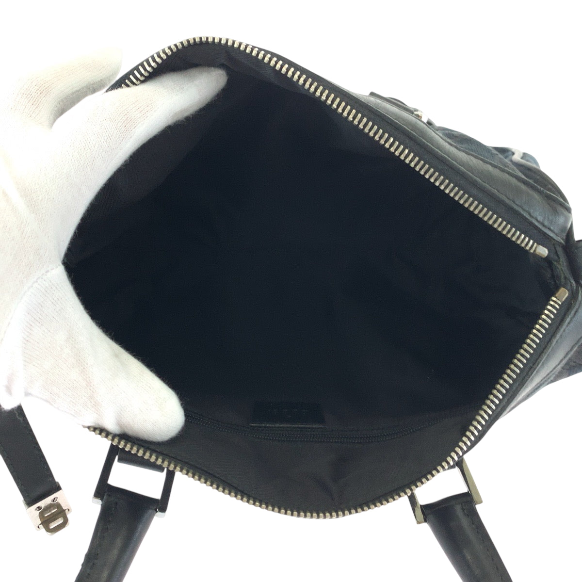 17150
GUCCI グッチ ブラック 黒 シルバー金具 GGキャンバス 000 0351 ハンドバッグ ミニボストンバッグ  レディース AB30