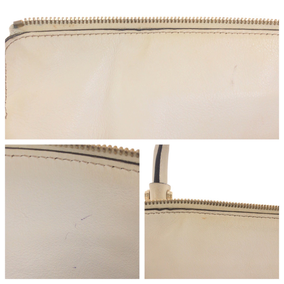 17151
GUCCI グッチ アビー ベージュ アイボリー ゴールド金具 GGキャンバス / レザー 190248 トートバッグ ショルダーバッグ  レディース AB40