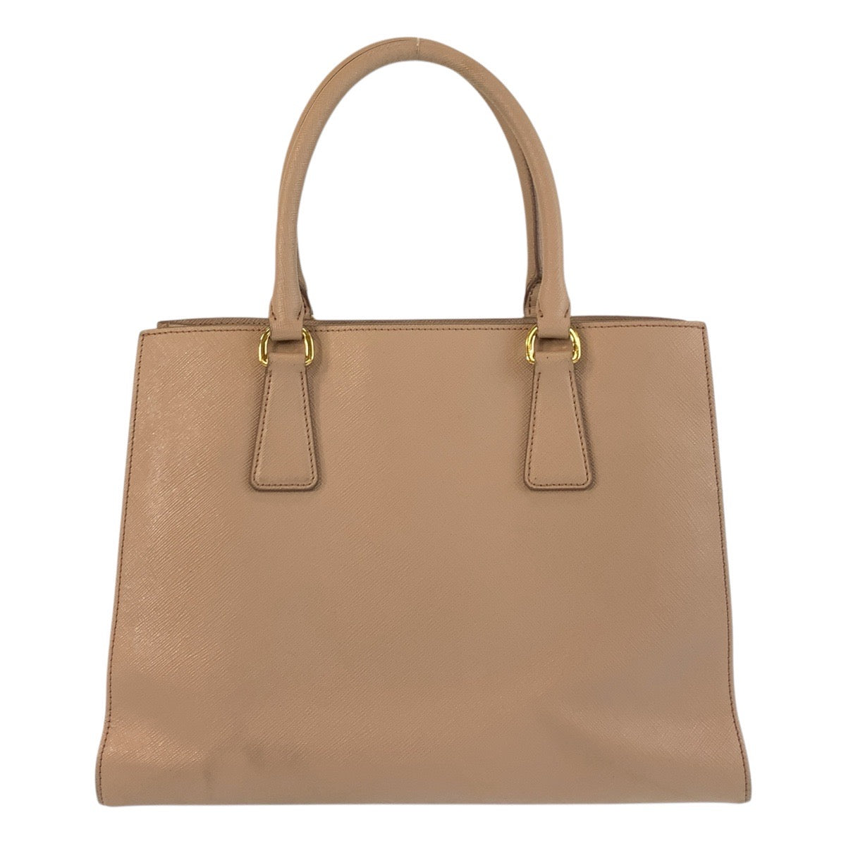 17154
PRADA プラダ サフィアーノ ピンクベージュ ゴールド金具 レザー トートバッグ ハンドバッグ  レディース B46