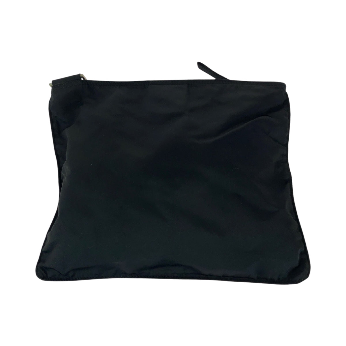 17161
PRADA プラダ テスート 三角ロゴプレート ブラック 黒 シルバー金具 ナイロン ショルダーバッグ サコッシュ  レディース ABP39