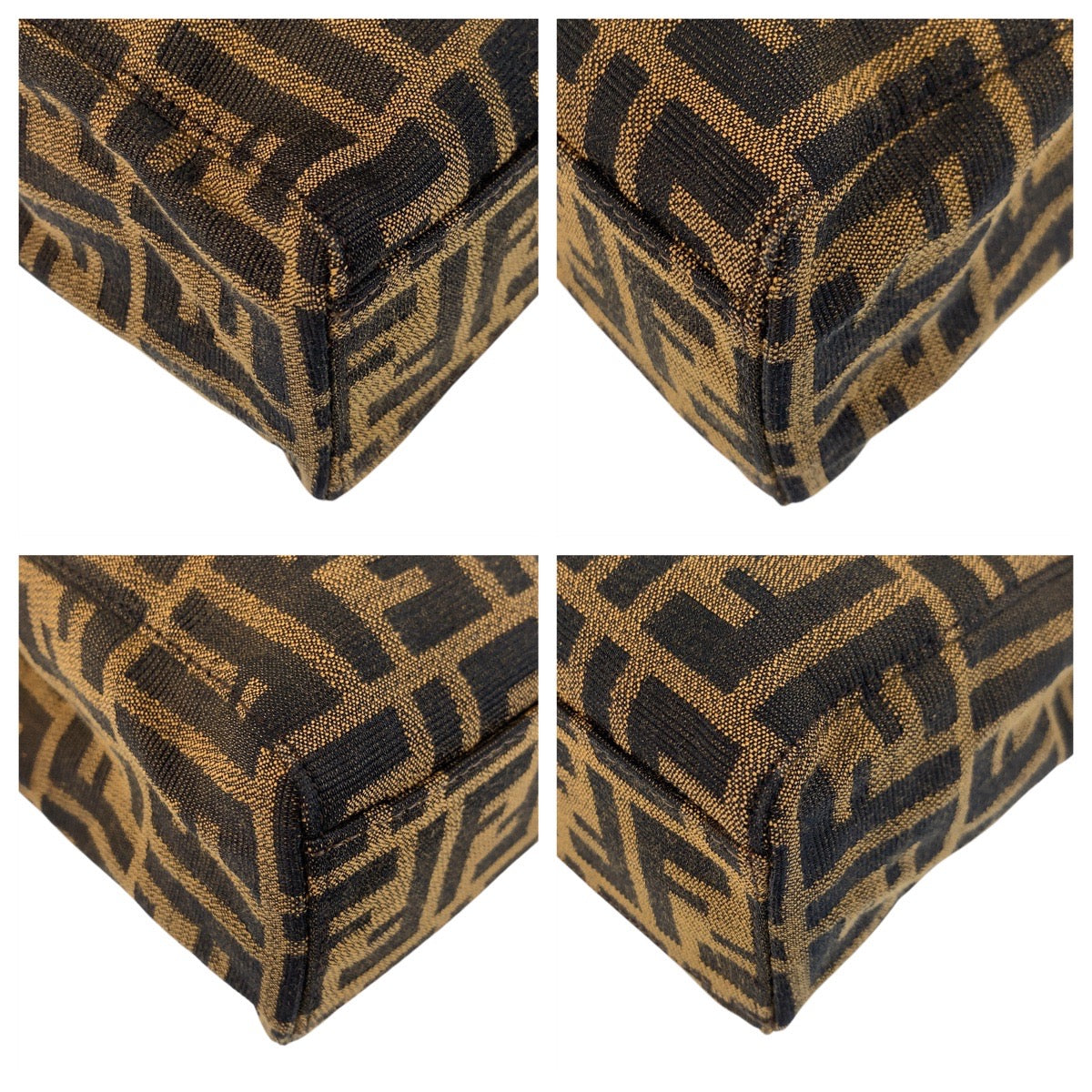 17162
FENDI フェンディ ズッカ ブラウン シルバー金具 キャンバス / レザー 8BH072 トートバッグ ハンドバッグ  レディース ABP45