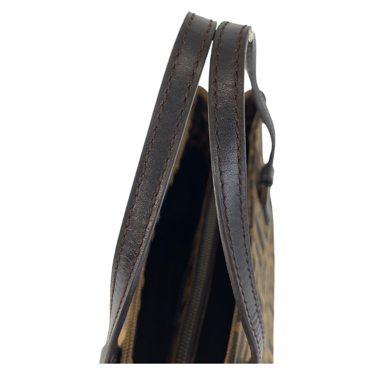 17162
FENDI フェンディ ズッカ ブラウン シルバー金具 キャンバス / レザー 8BH072 トートバッグ ハンドバッグ  レディース ABP45