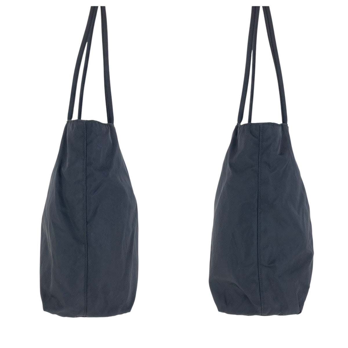 17164
PRADA プラダ ヴィンテージ テスート 三角ロゴプレート ブラック 黒 シルバー金具 ナイロン トートバッグ ショルダーバッグ  レディース ABP34