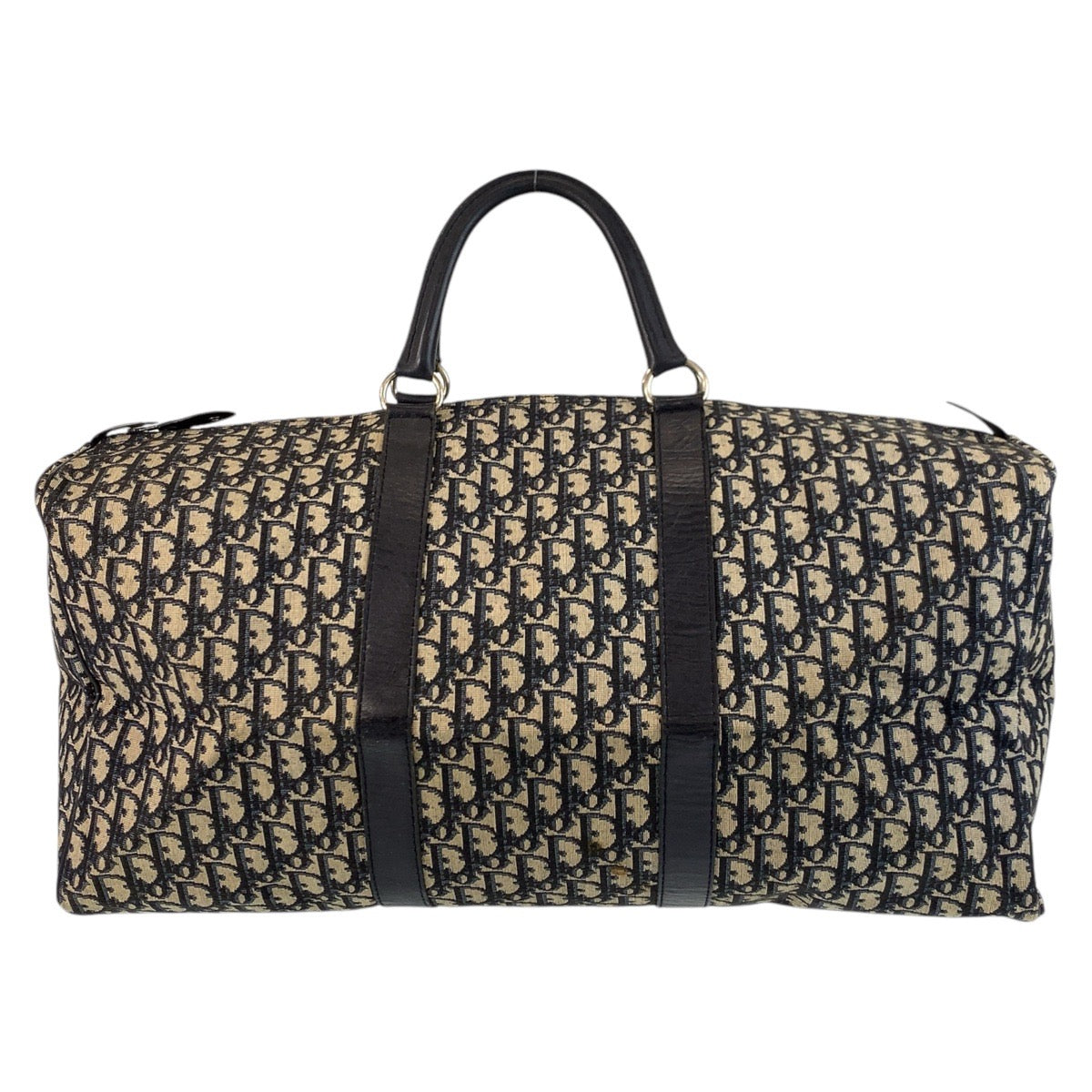 17166
Dior ディオール ヴィンテージ トロッター ネイビー シルバー金具 キャンバス / レザー ボストンバッグ  レディース AB56