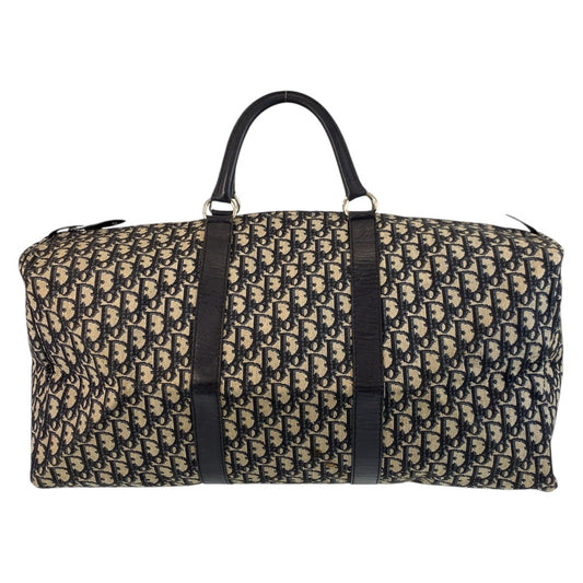 17166
Dior ディオール ヴィンテージ トロッター ネイビー シルバー金具 キャンバス / レザー ボストンバッグ  レディース AB56