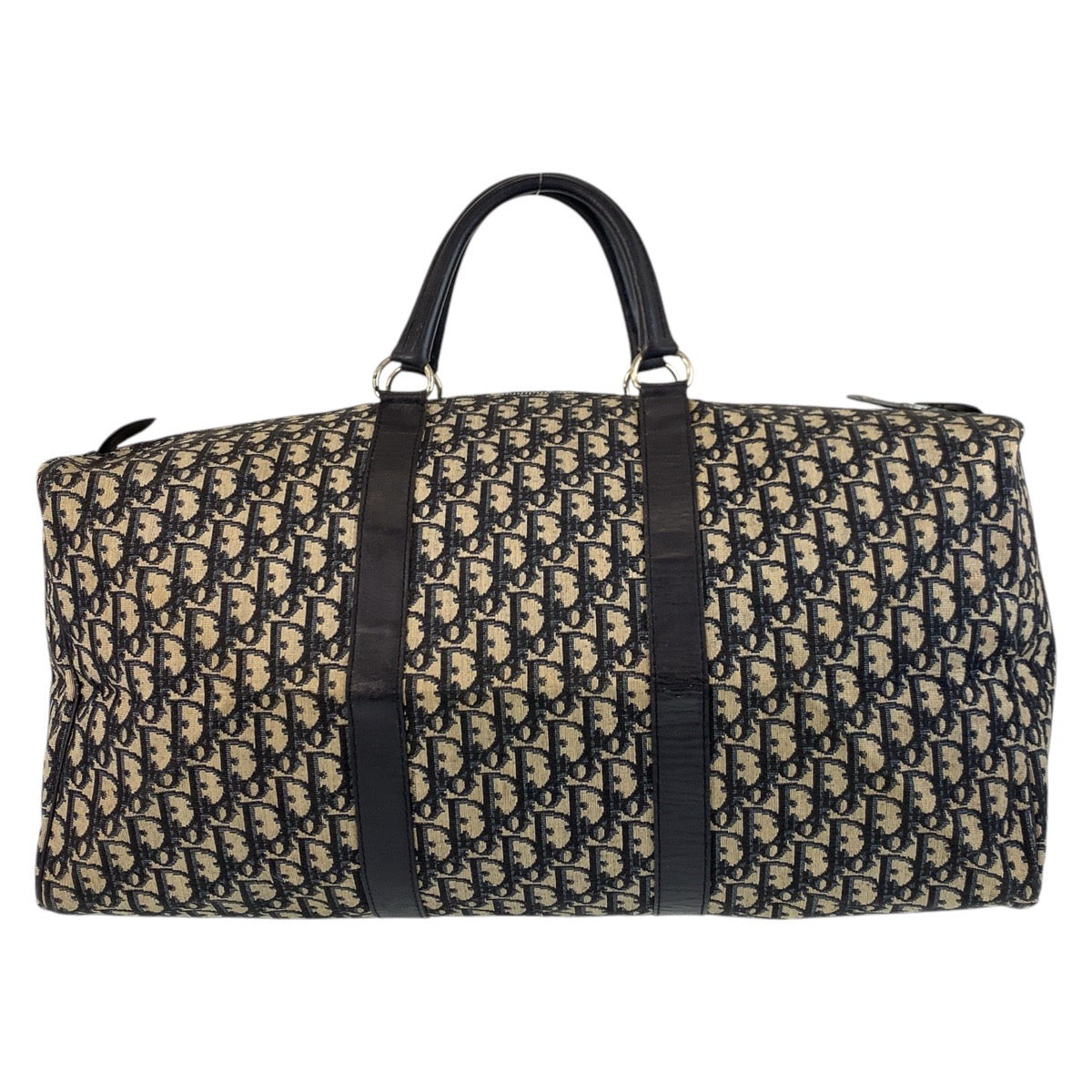 17166
Dior ディオール ヴィンテージ トロッター ネイビー シルバー金具 キャンバス / レザー ボストンバッグ  レディース AB56