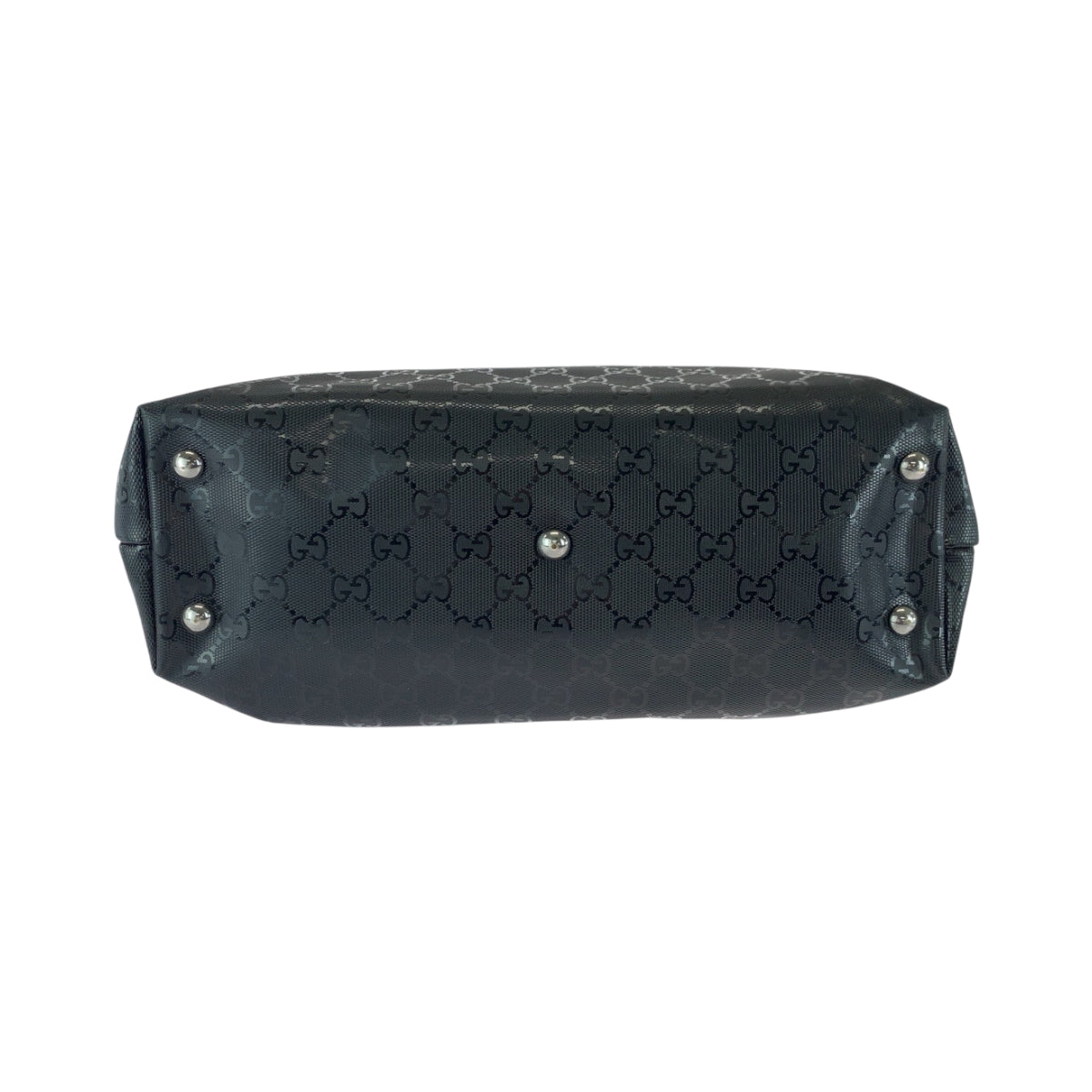 17169
GUCCI グッチ GGインプリメ ブラック 黒 シルバー金具 PVC 229848 トートバッグ ショルダーバッグ  メンズ AB32