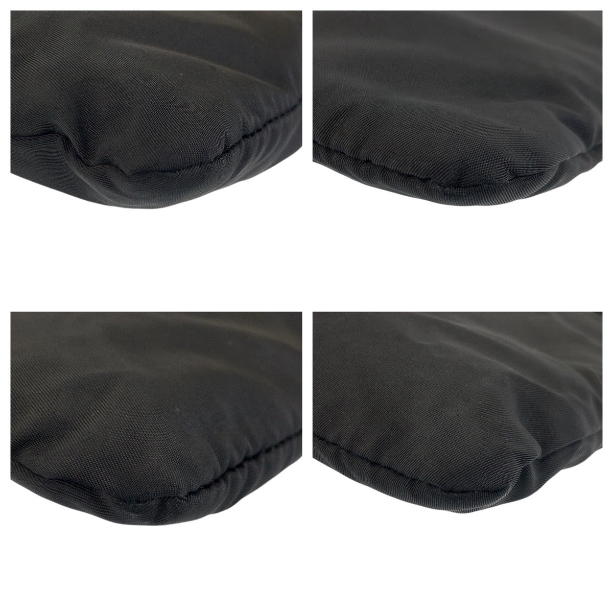 17170
PRADA プラダ テスート 三角ロゴプレート ブラック 黒 シルバー金具 ナイロン ショルダーバッグ メッセンジャーバッグ  レディース AB39