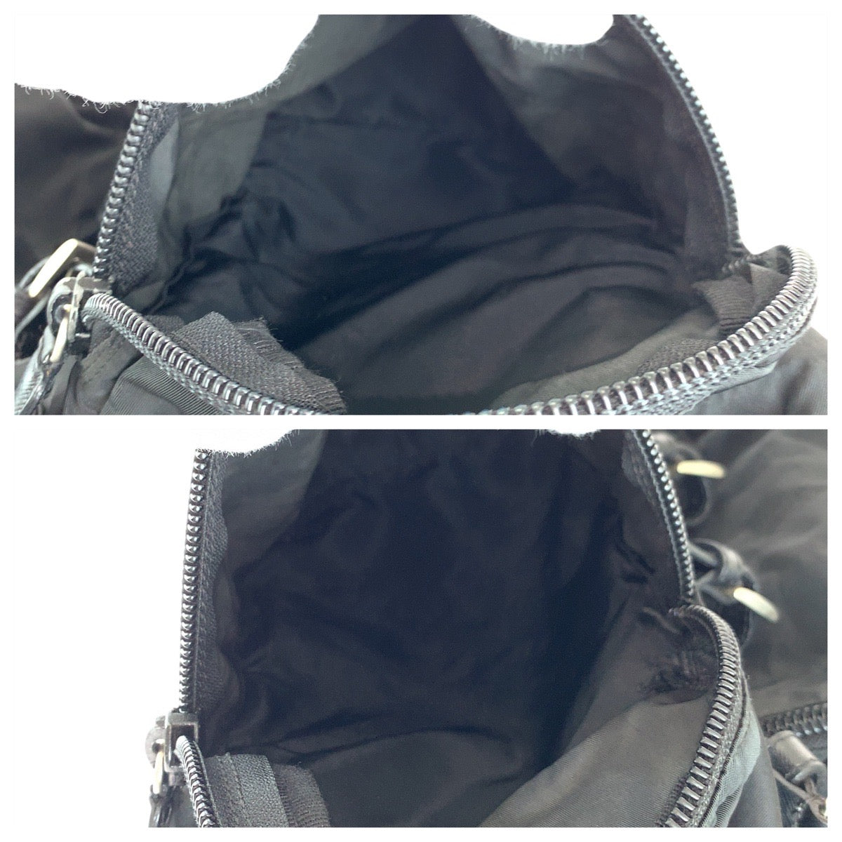 17173
PRADA プラダ テスート ブラック 黒 シルバー金具 ナイロン リュックサック バックパック 男女兼用  レディース ABP52