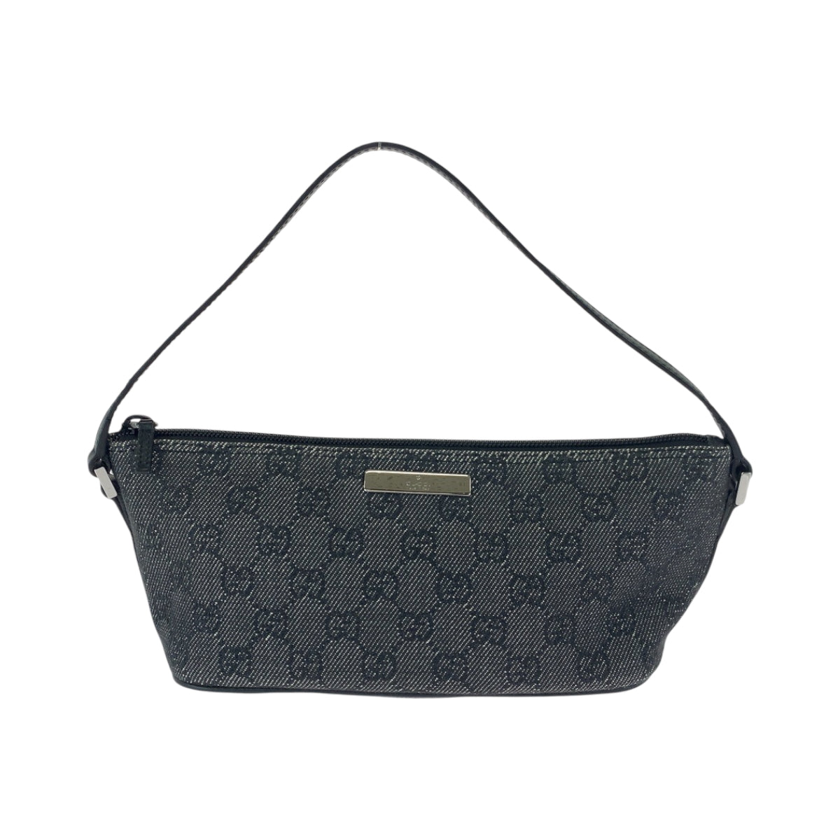 17178
GUCCI グッチ グレー シルバー金具 GGキャンバス 07198 ハンドバッグ アクセサリーポーチ  レディース ABP34