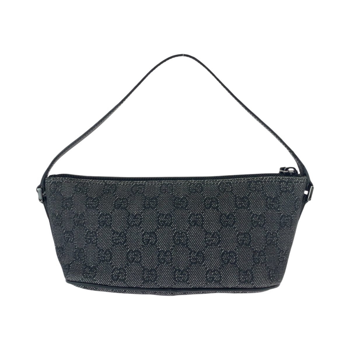 17178
GUCCI グッチ グレー シルバー金具 GGキャンバス 07198 ハンドバッグ アクセサリーポーチ  レディース ABP34