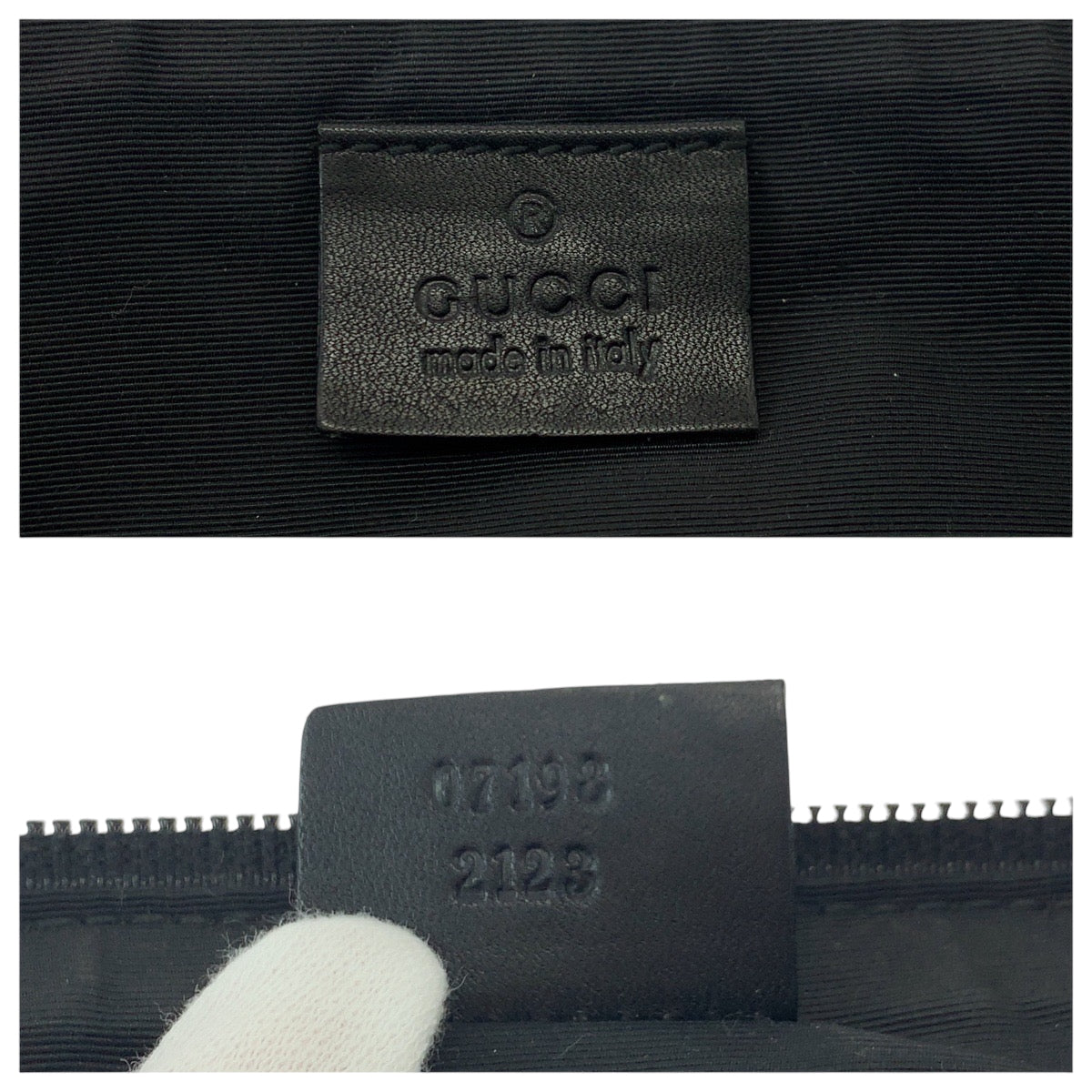 17178
GUCCI グッチ グレー シルバー金具 GGキャンバス 07198 ハンドバッグ アクセサリーポーチ  レディース ABP34