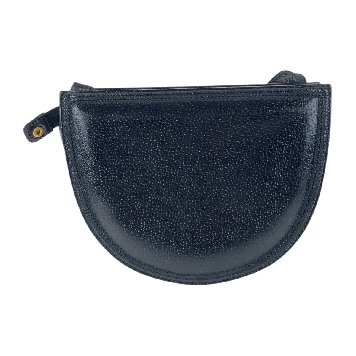 17179
GUCCI グッチ ヴィンテージ オールドグッチ ブラック 黒 ゴールド金具 レザー 007 113 0108 斜め掛け ショルダーバッグ レディース A46