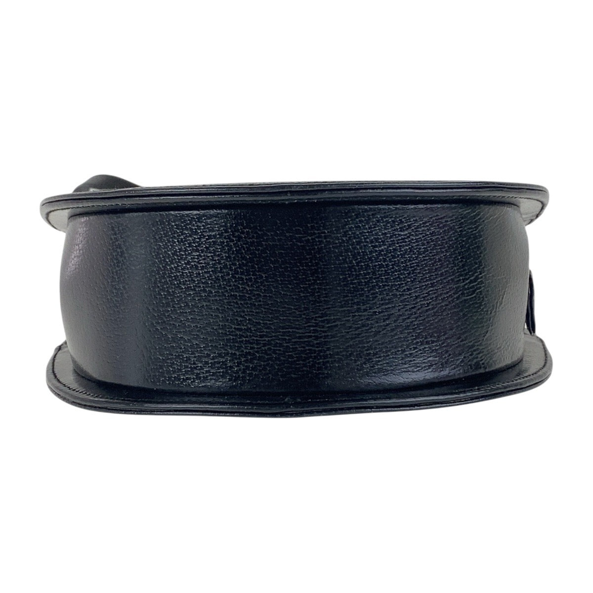 17179
GUCCI グッチ ヴィンテージ オールドグッチ ブラック 黒 ゴールド金具 レザー 007 113 0108 斜め掛け ショルダーバッグ  レディース A46