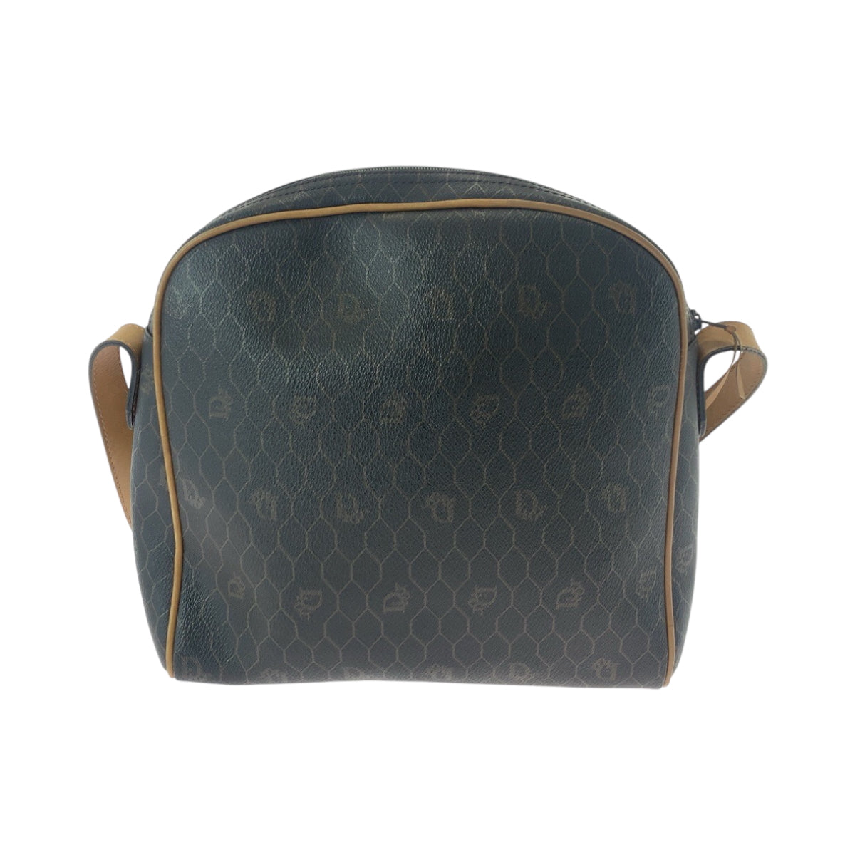 17187
Dior ディオール ヴィンテージ ハニカム柄 ブラウン ゴールド金具 PVC ショルダーバッグ ポシェット  レディース ABP32