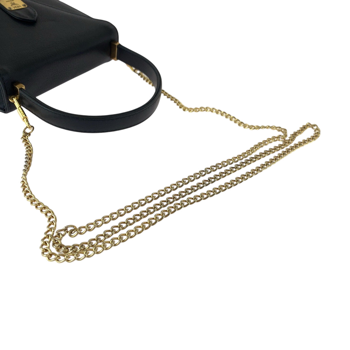 17189
MCM エム シー エム ヴィンテージ ブラック 黒 ゴール金具 レザー A0172 ショルダーバッグ ハンドバッグ 2way  レディース ABP50