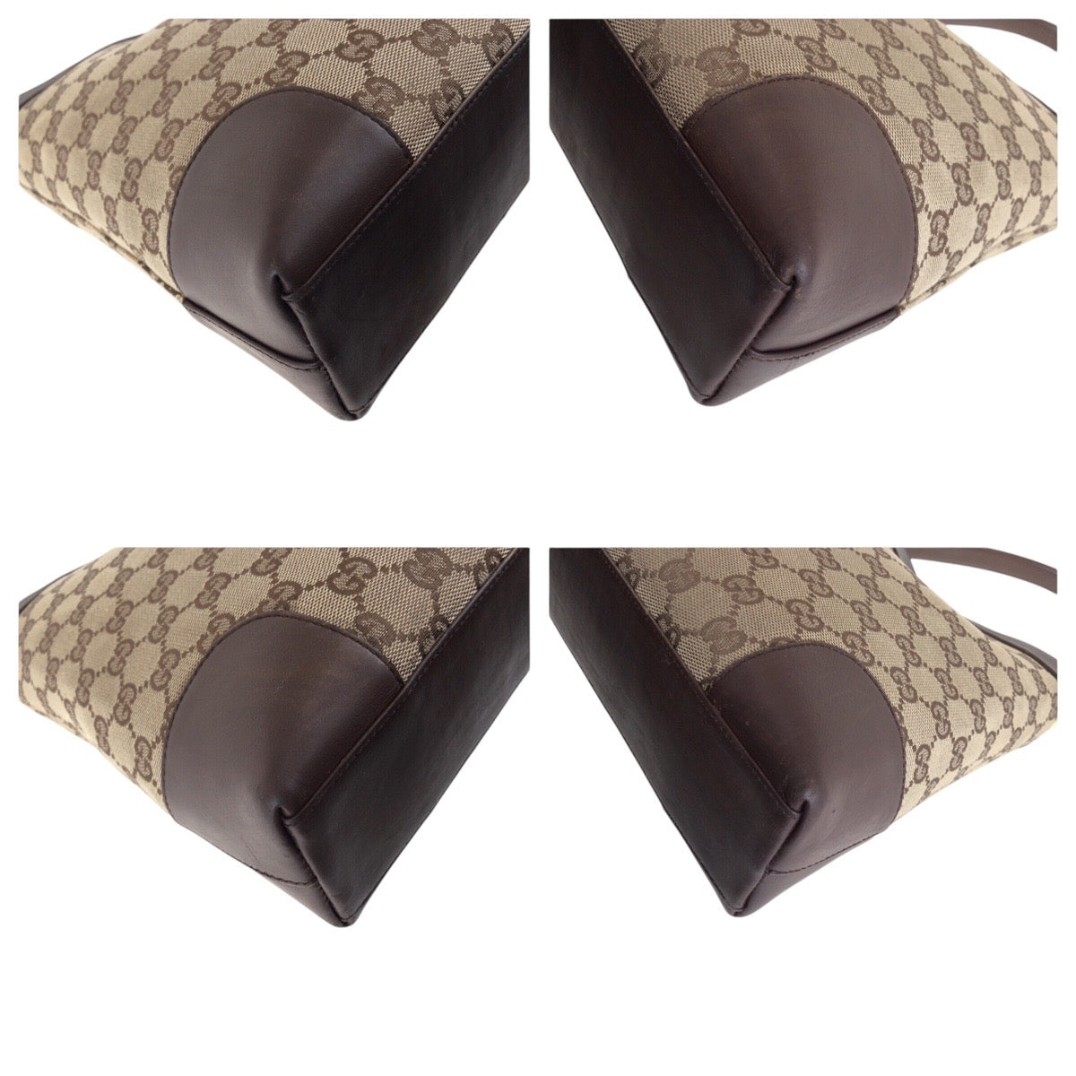 17191
GUCCI グッチ ブラウン ゴールド金具 GGキャンバス / レザー 001 4231 ショルダーバッグ  レディース ABP