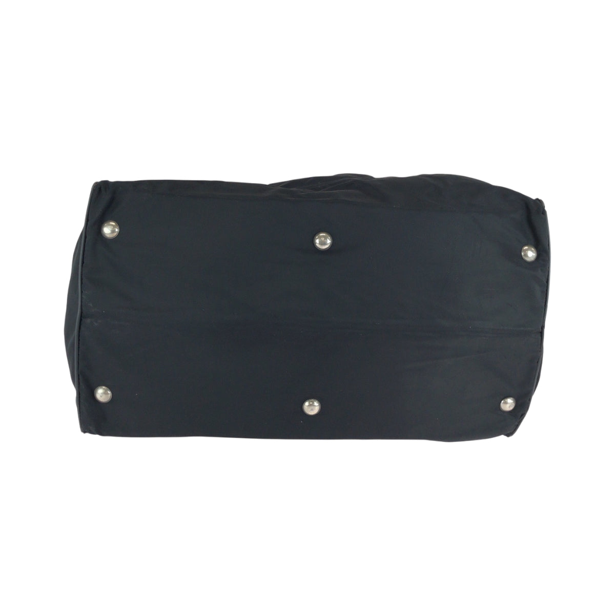 17197
PRADA プラダ テスート 三角ロゴプレート ブラック 黒 シルバー金具 ナイロン ボストンバッグ ハンドバッグ  メンズ AB42