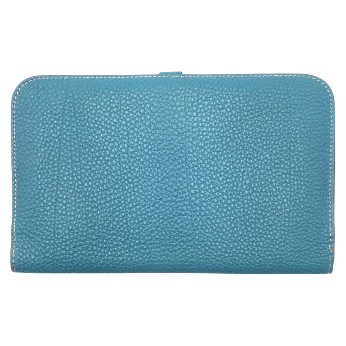 17202
HERMES エルメス ドゴンGM ブルー ライトブルー シルバー金具 トゴ 長財布 ロングウォレット 男女兼用 □H刻印 レディース AB30