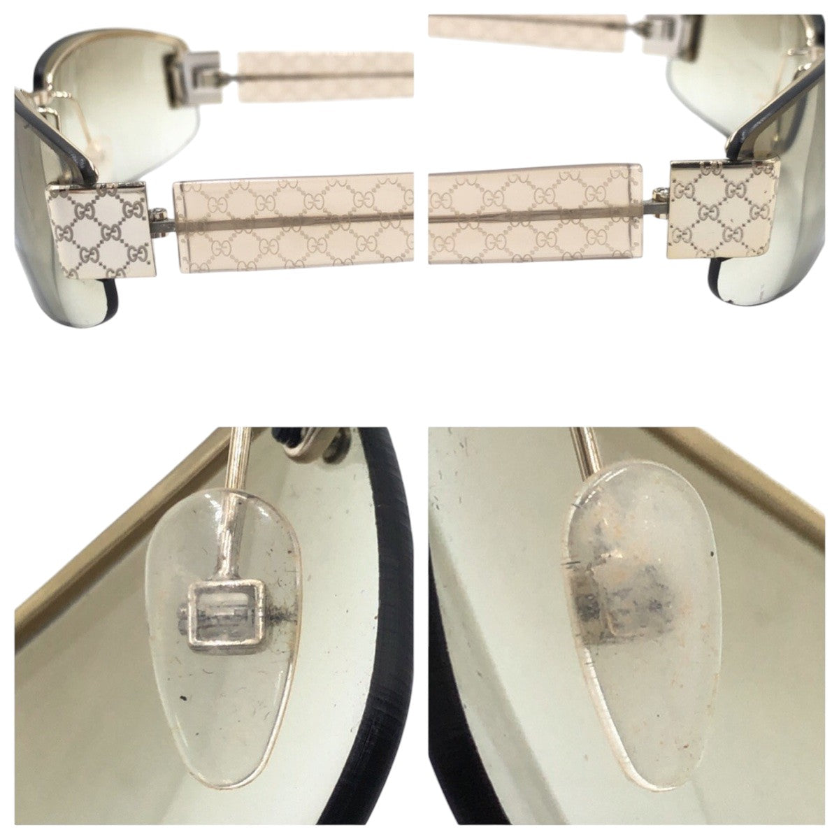 17211
GUCCI グッチ GG柄 ブラウン ベージュ プラスチック GG199 N S RF260 サングラス 男女兼用 スクエア  メンズ