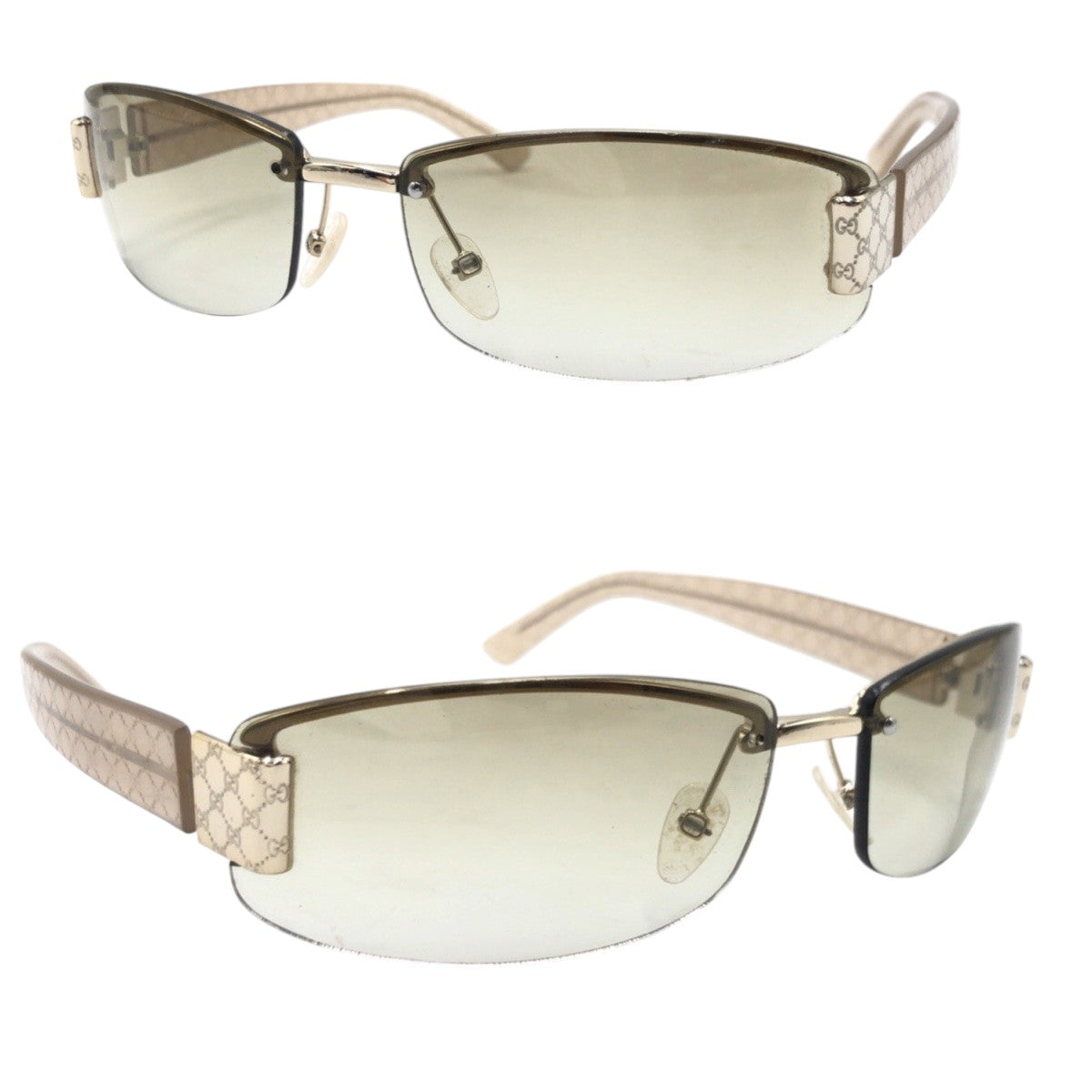 17211
GUCCI グッチ GG柄 ブラウン ベージュ プラスチック GG199 N S RF260 サングラス 男女兼用 スクエア  メンズ