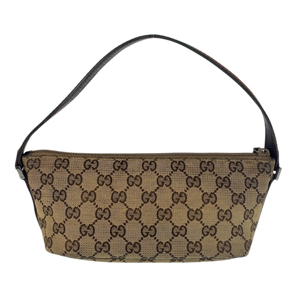 17213
GUCCI グッチ シェリーライン ベージュ ブラウン GGキャンバス 141809 ハンドバッグ アクセサリーポーチ  レディース