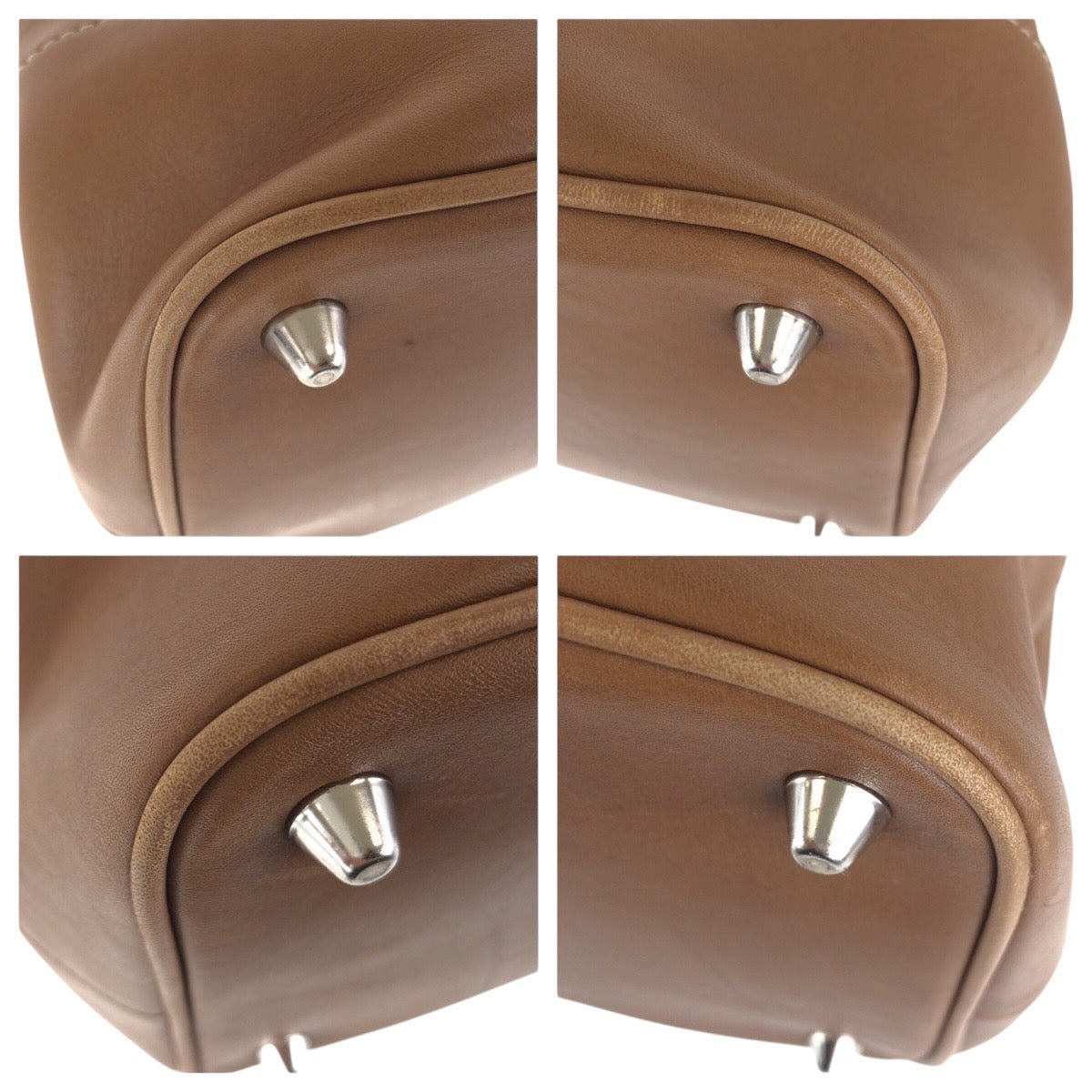 17218
COACH コーチ ブラウンシルバー金具 レザー 7468 トートバッグ ショルダーバッグ  レディース