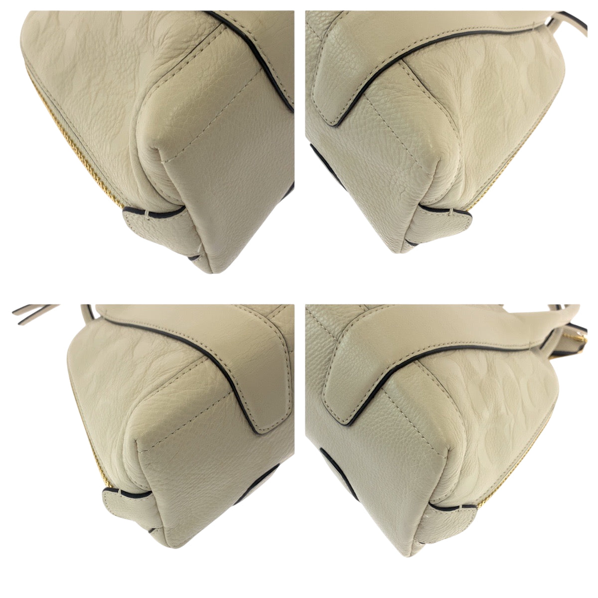 17219
COACH コーチ シグネチャー ホワイト ゴールド金具 レザー 30152 ショルダーバッグ ハンドバッグ  レディース AB5