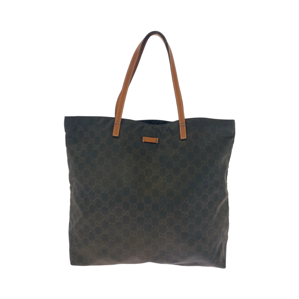 17220
GUCCI グッチ ブラウン ブラック ゴールド金具 ナイロン 524947 トートバッグ ショルダーバッグ  レディース AB14