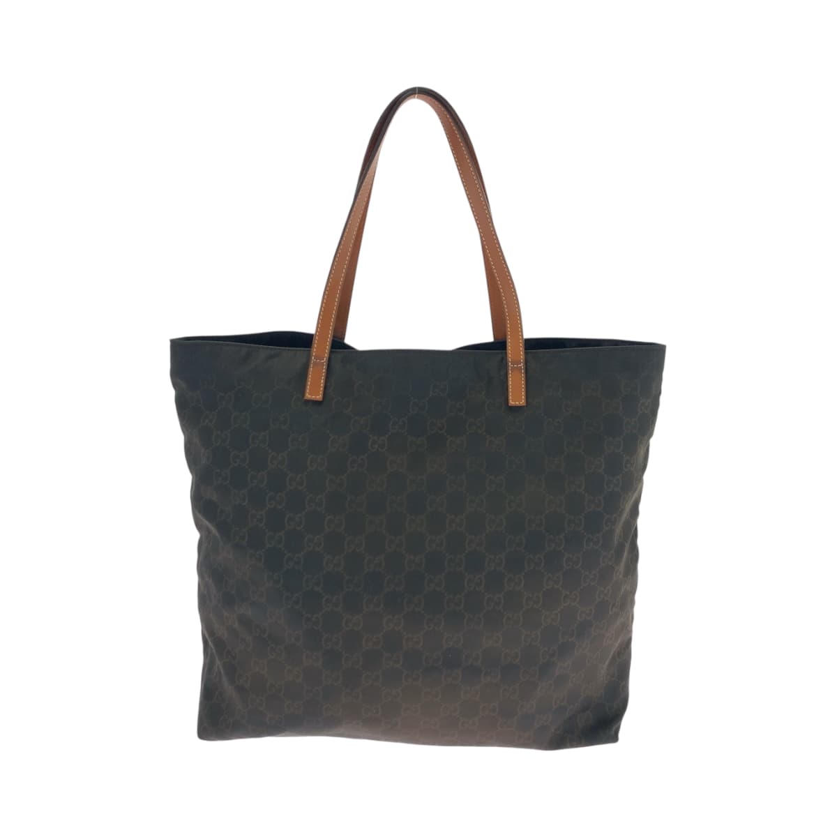 17220
GUCCI グッチ ブラウン ブラック ゴールド金具 ナイロン 524947 トートバッグ ショルダーバッグ  レディース AB14