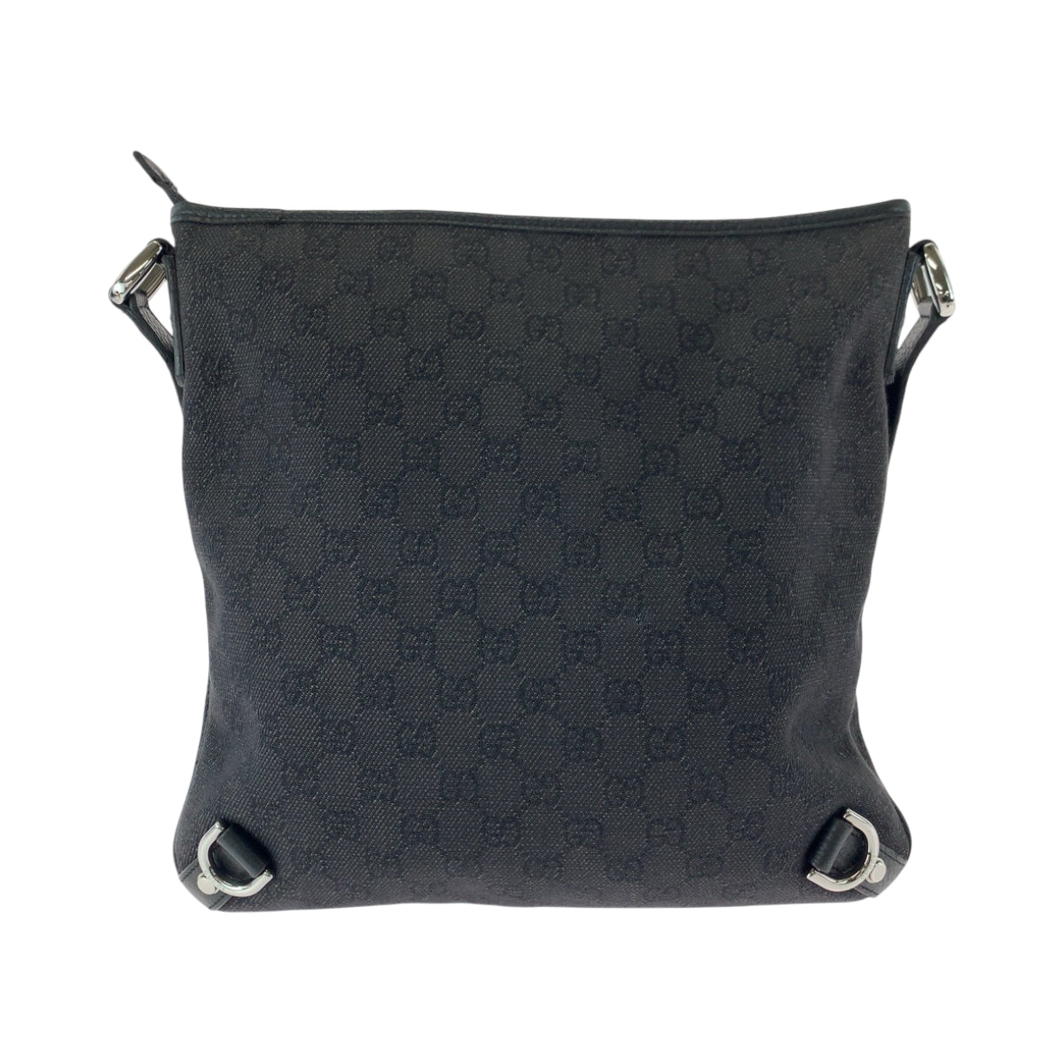 17221
GUCCI グッチ アビー ブラック 黒 シルバー金具 GGキャンバス 268642 ショルダーバッグ ポシェット  レディース ABP39