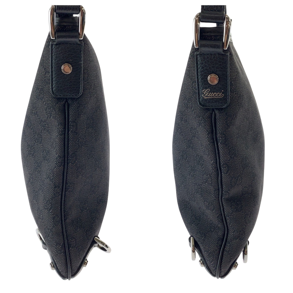 17221
GUCCI グッチ アビー ブラック 黒 シルバー金具 GGキャンバス 268642 ショルダーバッグ ポシェット  レディース ABP39