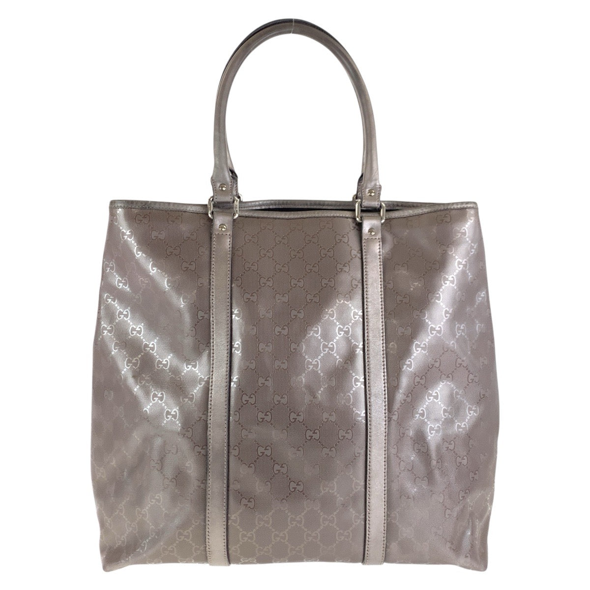 17227
GUCCI グッチ GGインプリメ ブラウン シルバー金具 GGキャンバス / レザー 223668 トートバッグ ショルダーバッグ  レディース AB39