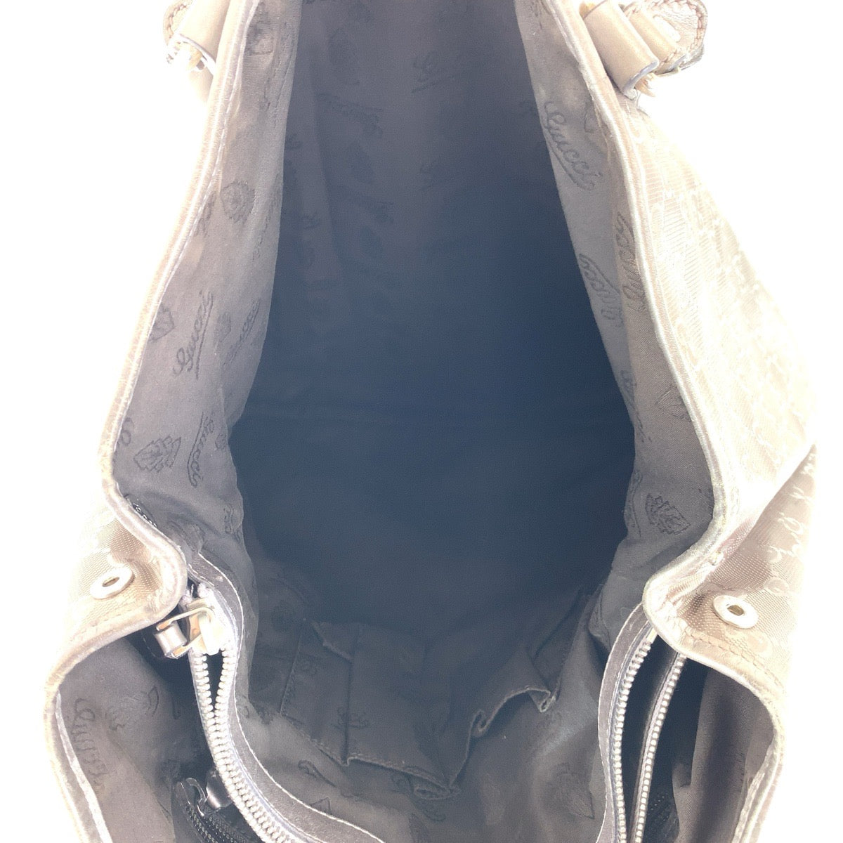 17227
GUCCI グッチ GGインプリメ ブラウン シルバー金具 GGキャンバス / レザー 223668 トートバッグ ショルダーバッグ  レディース AB39