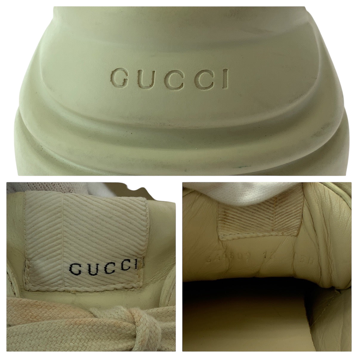 17228
GUCCI グッチ ディズニーコラボ ライトン サイズ13 ホワイト マルチカラー レザー 646509 スニーカー ローカットスニーカー メンズ ABP22