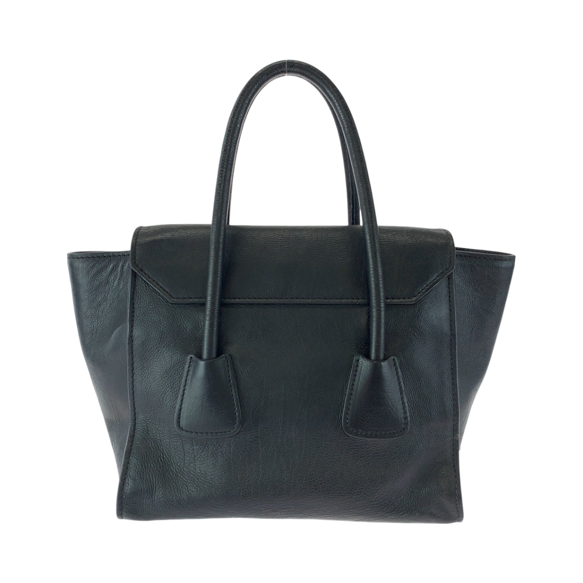 17231
PRADA プラダ ブラック 黒 シルバー金具 レザー BN2665 ハンドバッグ トートバッグ  レディース AB48