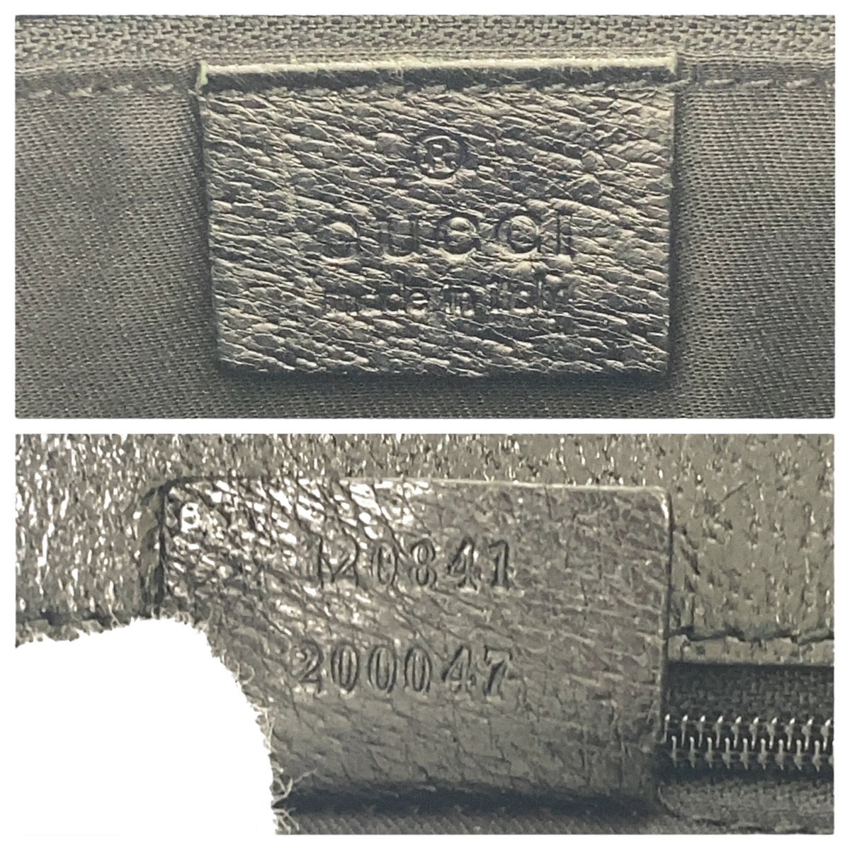 17237
GUCCI グッチ ブラック 黒 シルバー金具 GGキャンバス / レザー 120841 斜め掛け ショルダーバッグ レディース ABP45