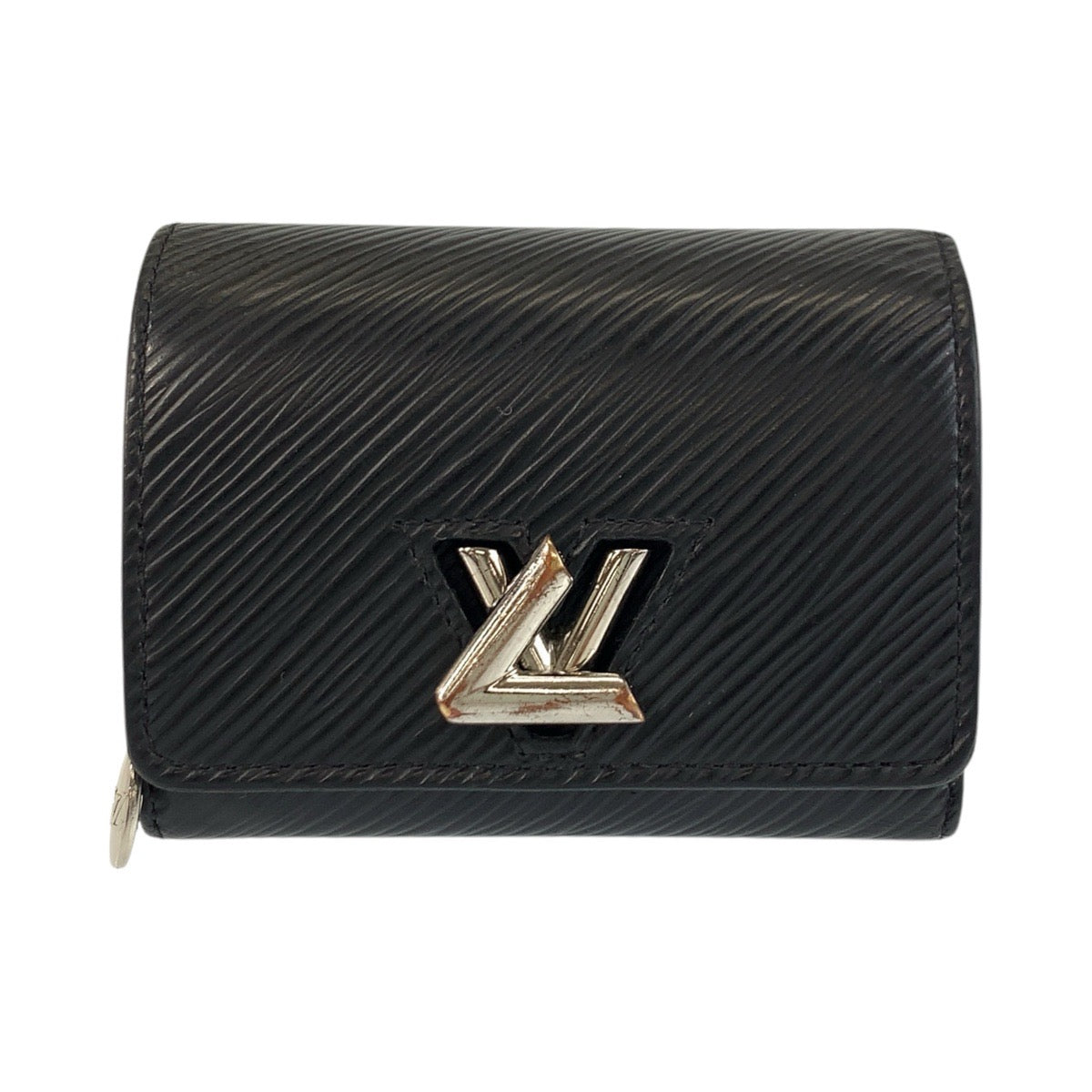 17240
LOUIS VUITTON ルイヴィトン エピ ポルトフォイユ ツイスト ノワール ブラック 黒 シルバー金具 レザー M63322 折財布 コンパクトウォレット  レディース