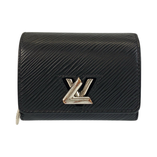 17240
LOUIS VUITTON ルイヴィトン エピ ポルトフォイユ ツイスト ノワール ブラック 黒 シルバー金具 レザー M63322 折財布 コンパクトウォレット  レディース