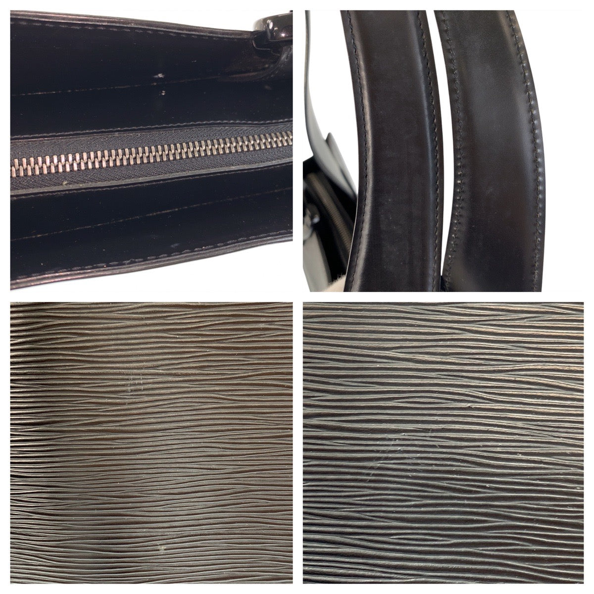 17242
LOUIS VUITTON ルイヴィトン エピ ジェモ ノワール ブラック 黒 レザー M52452 トートバッグ ショルダーバッグ レディース A65