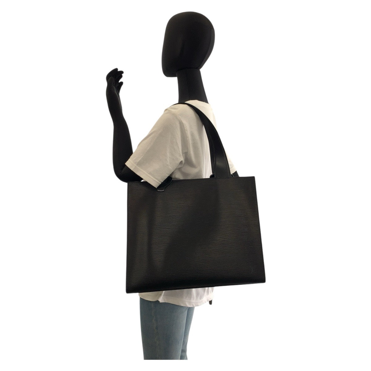 17242
LOUIS VUITTON ルイヴィトン エピ ジェモ ノワール ブラック 黒 レザー M52452 トートバッグ ショルダーバッグ レディース A65