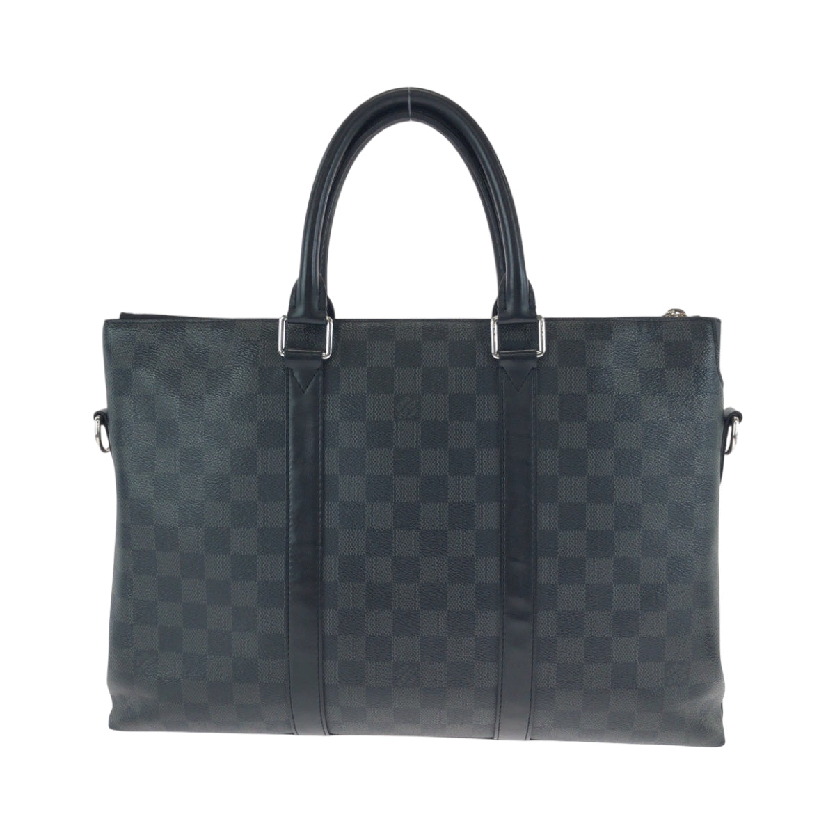 17246
LOUIS VUITTON ルイヴィトン ダミエ グラフィット アントン ブラック 黒 グレー シルバー金具 PVC N40024 ショルダーバッグ ビジネスバッグ 2way  メンズ ABP75