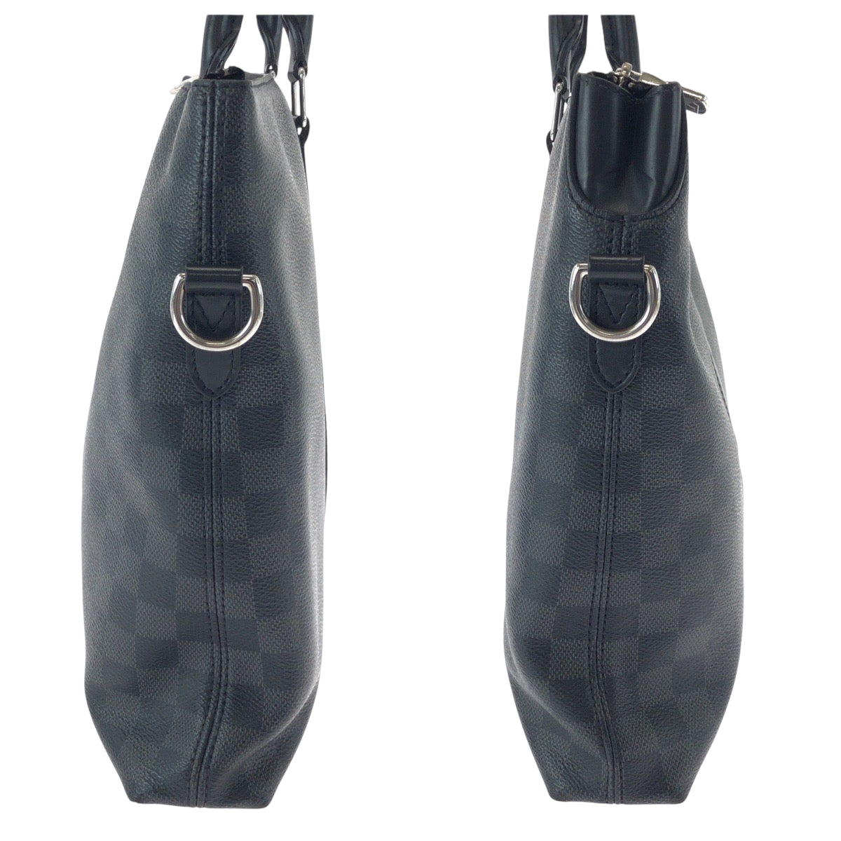 17246
LOUIS VUITTON ルイヴィトン ダミエ グラフィット アントン ブラック 黒 グレー シルバー金具 PVC N40024 ショルダーバッグ ビジネスバッグ 2way  メンズ ABP75