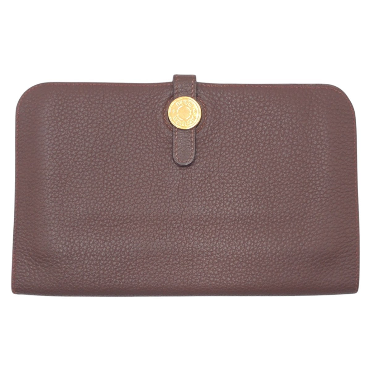 17248
HERMES エルメス ドゴンM ブラウン ゴールド金具 トゴ 長財布 ロングウォレット 男女兼用 □A刻印  レディース ABP55